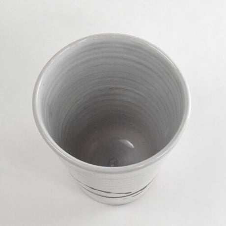 白釉筆滴フリーカップ