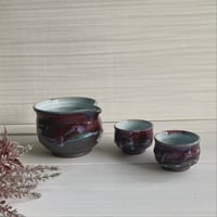 夜桜酒器セット（丸）