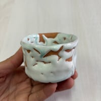 緑彩筒ぐい呑（桜高台）