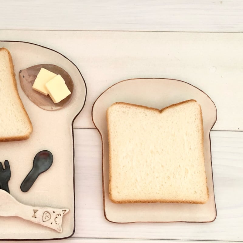 食パン型プレート(小） | 萩焼 窯元 緑栄窯 Ryokuei-オンラインショップ-