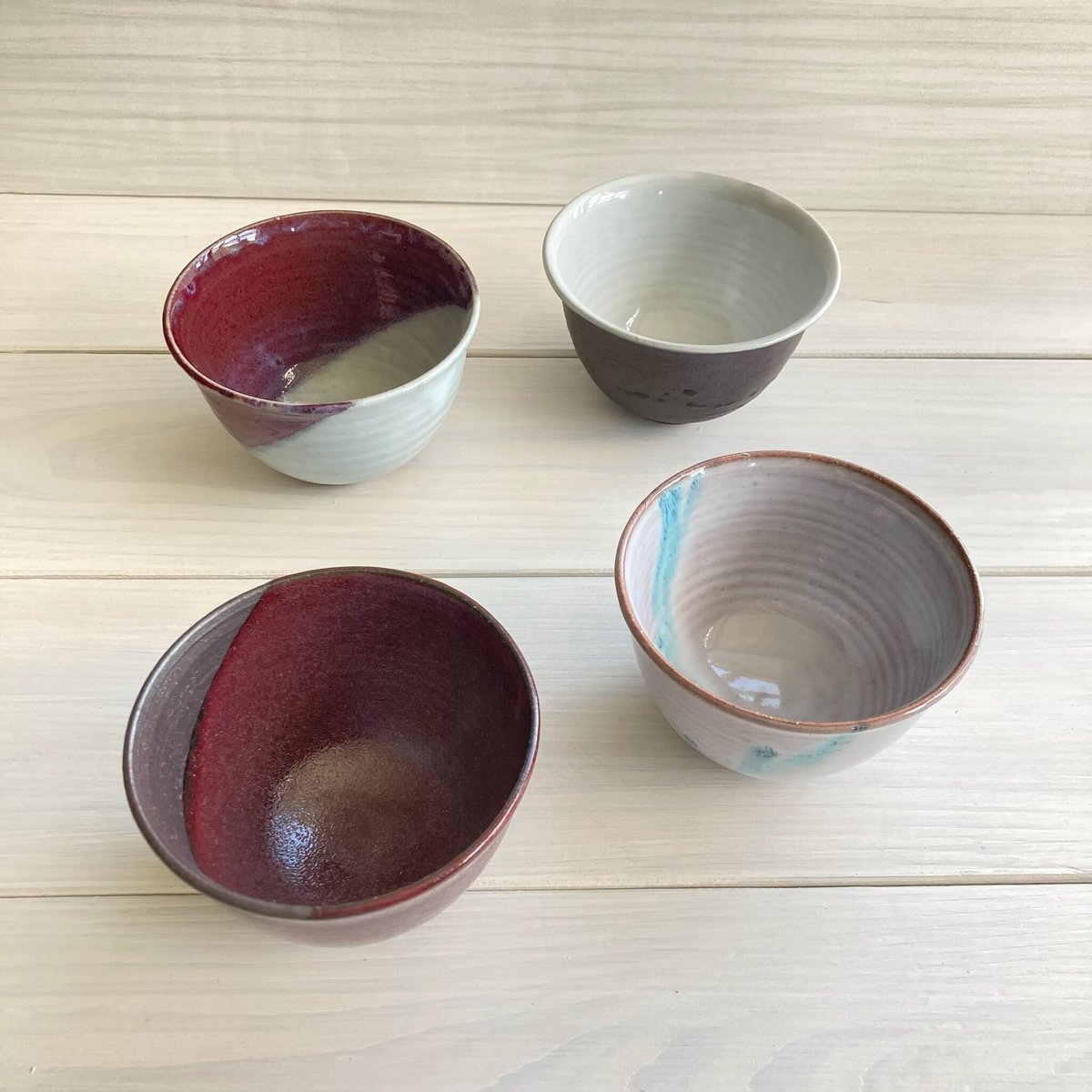 どんぶり　鉢　線描 新品】美濃焼製 赤絵丼ぶり 7個組 /麺鉢/うどん鉢/ラーメン鉢/ 1