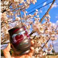 夜桜湯呑