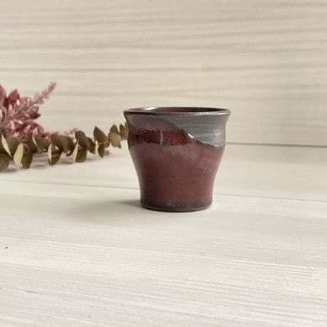 ぐい呑（紅萩）一個