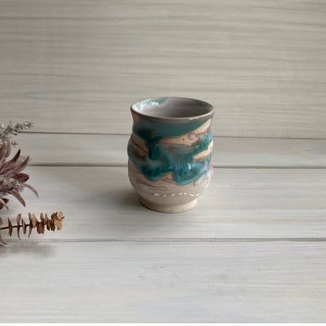 【型変りぐい呑セット】萩焼 松野緑栄作 棚付 型変りぐい呑セット】萩焼 松野緑栄作 棚付（萩焼 窯元 緑栄窯