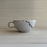 白釉筆滴スープカップ （小）