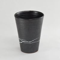 黒釉筆滴フリーカップ