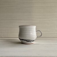 コーヒーカップ【白釉筆滴】丸