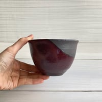 小どんぶり（黒紅）
