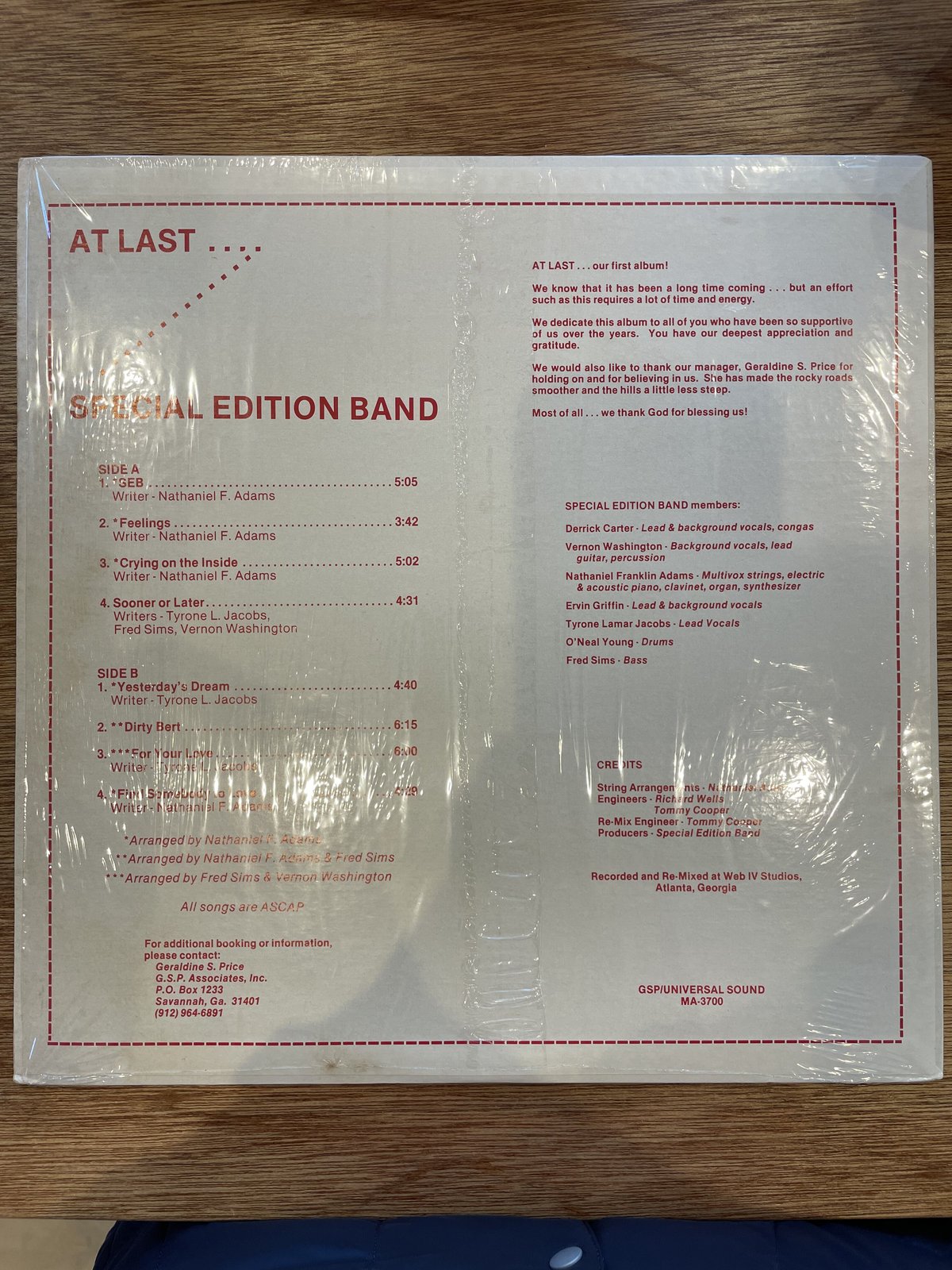 洋楽 AT LAST ... SPECIAL EDITION BAND MA-3700 At Last  Special Edition Band Ma-3700 | eBay