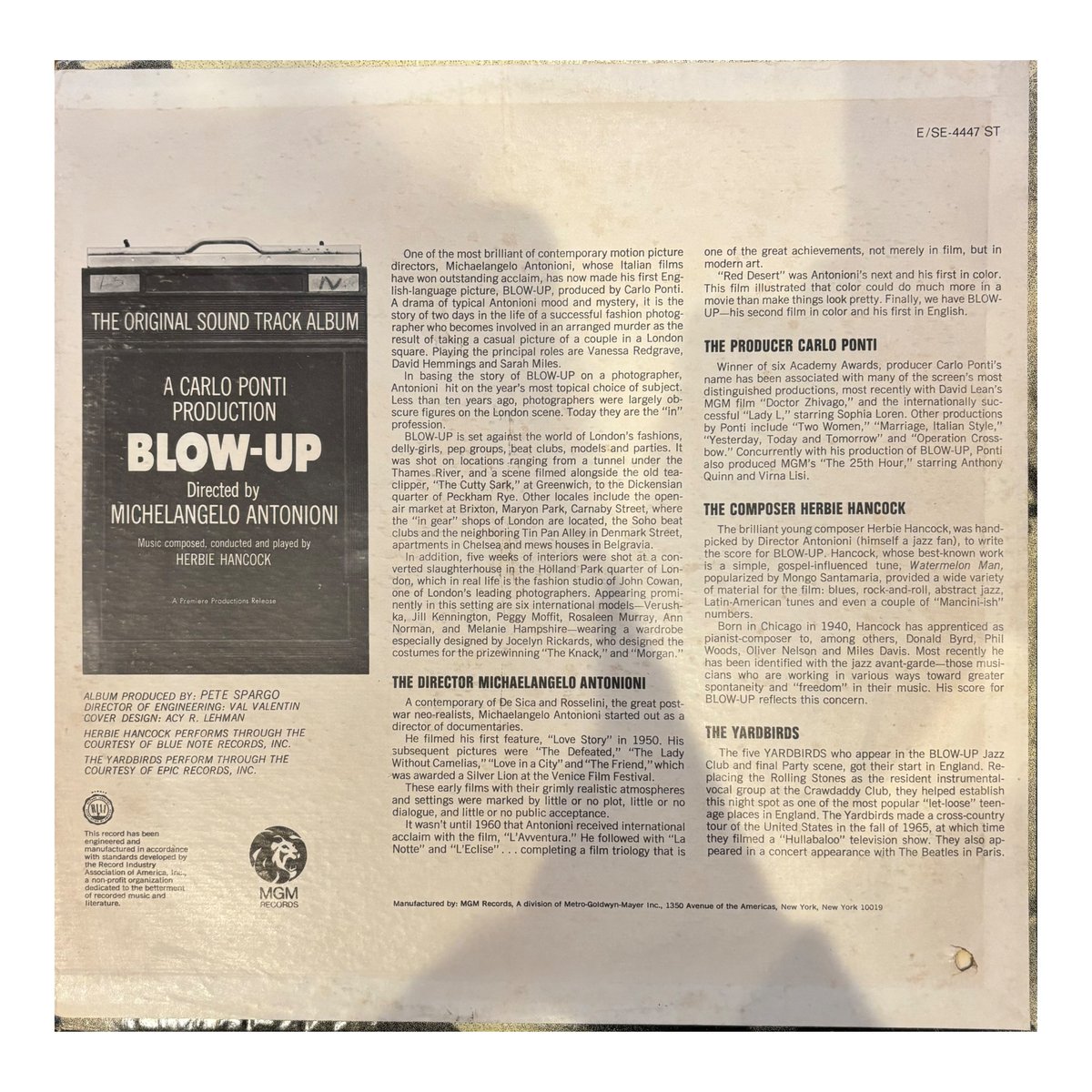 Herbie Hancock/ Blow-Up/The Original Sound Trac Herbie Hancock/ Blow-Up/The Original Sound Trac