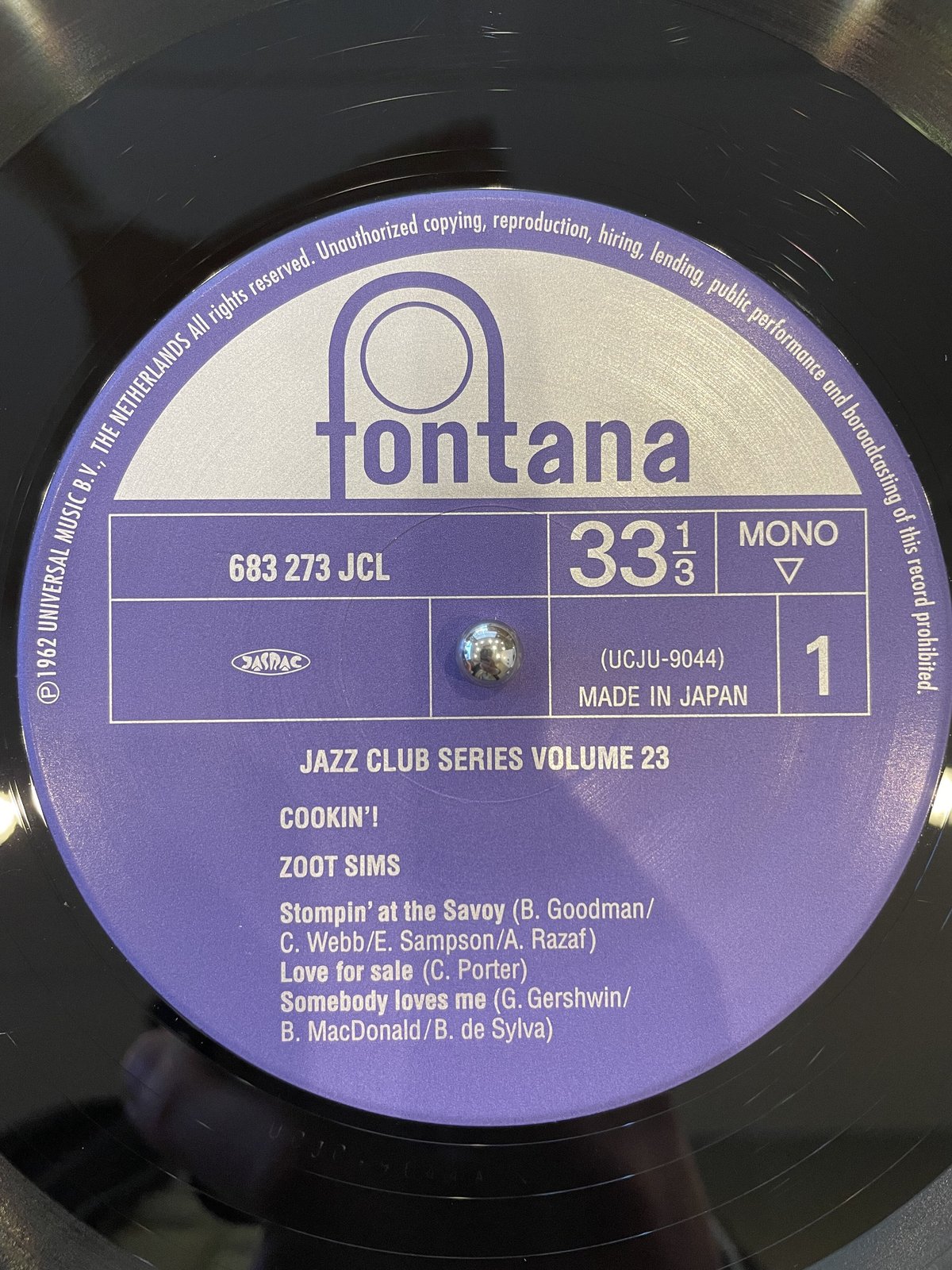 ZOOT SIMS/COOKIN'/国内盤/jkt&disc美盤 | awesome_today