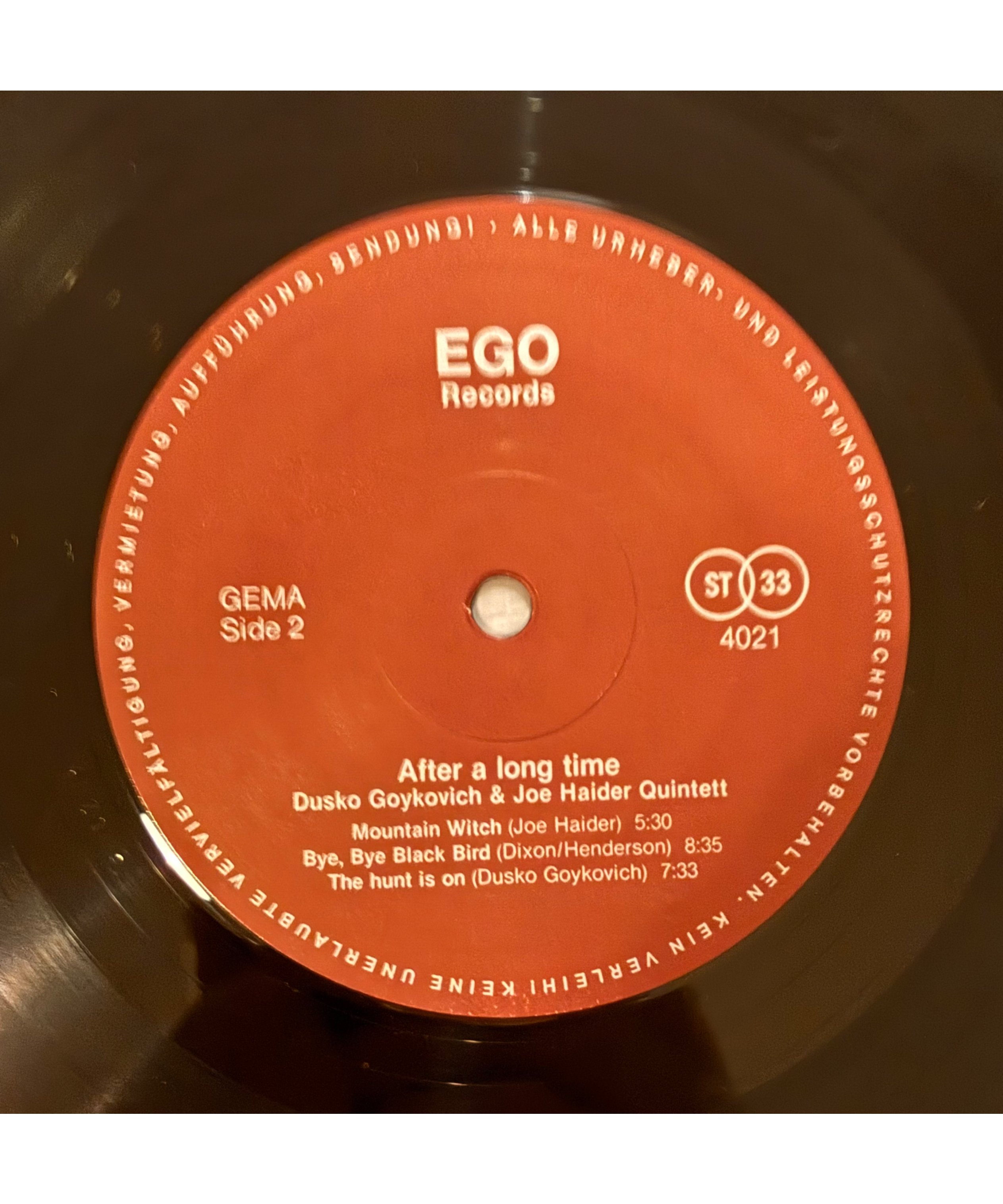 Dusko Goykovich, Joe Haider Quintett/After A Lo