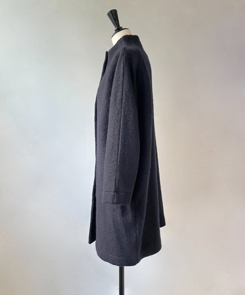 人気ブランドを mao モックネックコート デザインラグラン 圧縮ウール made ジャケット・アウター