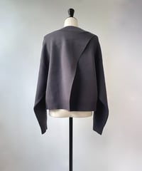SUGARROSE　クロップド 2WAYデザイン ニット（チャコールグレー）