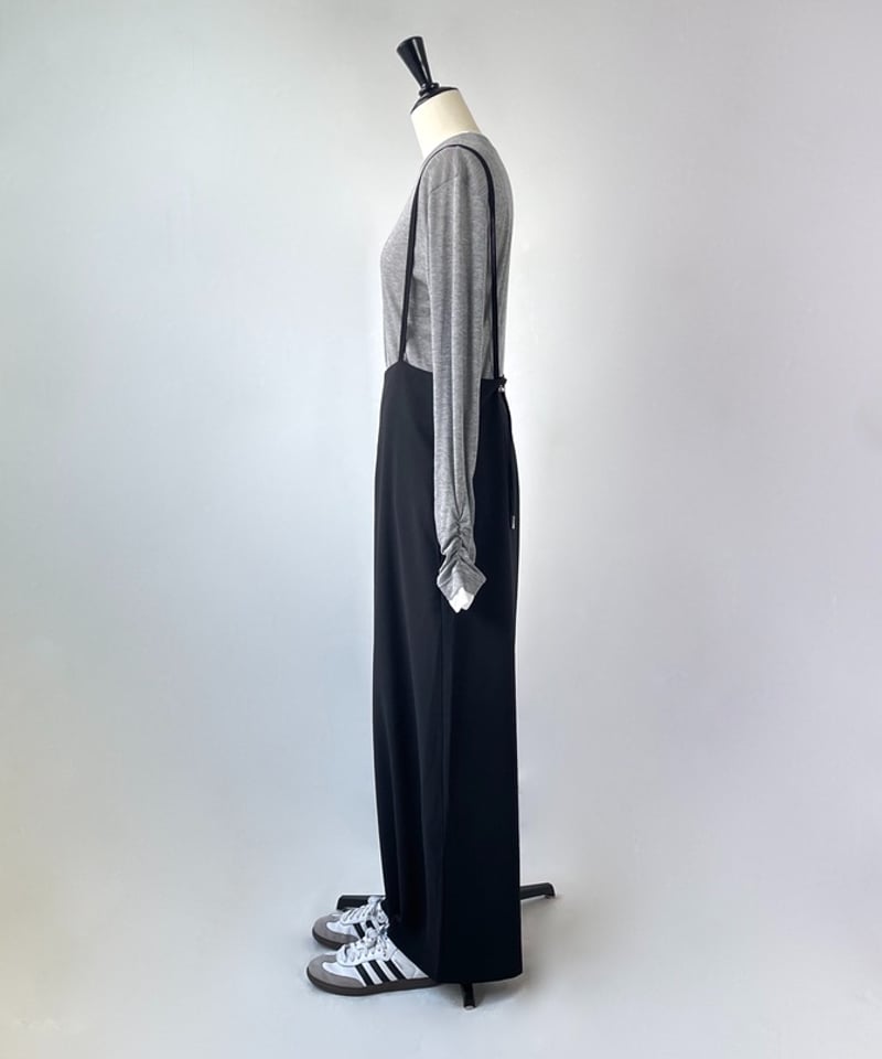 anana コードストッパーストラップ サロペット（ブラック）［再販