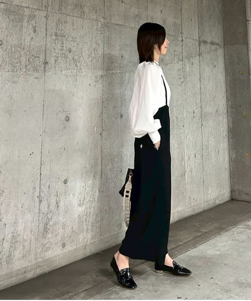 anana コードストッパーストラップ サロペット（ブラック）［再販