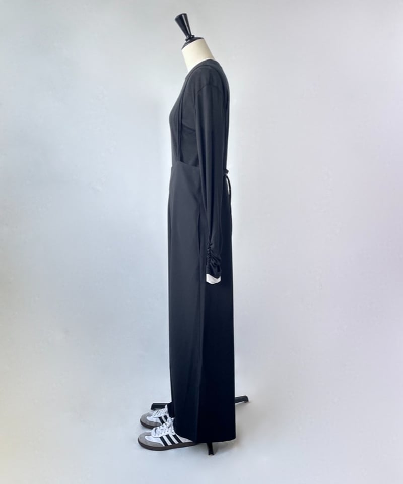 anana コードストッパーストラップ サロペット（ブラック）［再販