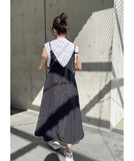 anana　コットン ノースリーブ ワイドTee（ホワイト）
