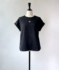 anana　new new チビフロッキーロゴTee（ブラック×オフ）