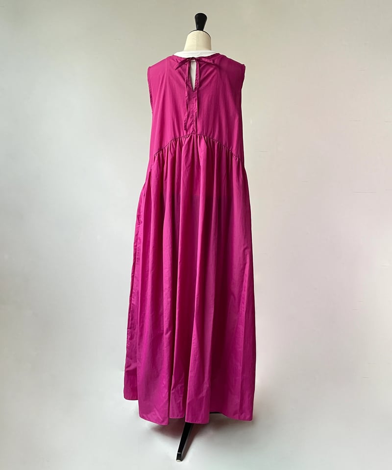 anana ウエストギャザー バックリボン ワンピース（マゼンタピンク