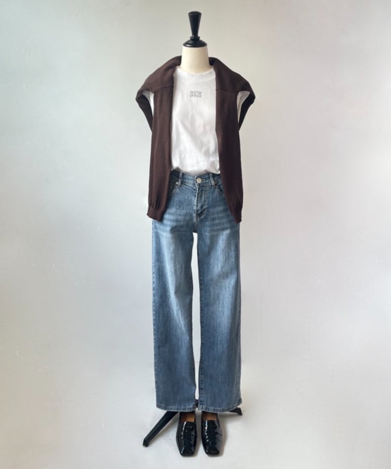 ANTIMID LightBlue デニム Neo Anemos セミワイド ストレート デニム（ライトブルー