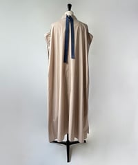 HERENCIA　バックリボン シャツドレス ワンピース（ベージュ）