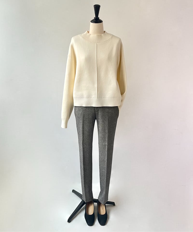 SUGARROSE クロップド 2WAYデザイン ニット（オフホイワイト