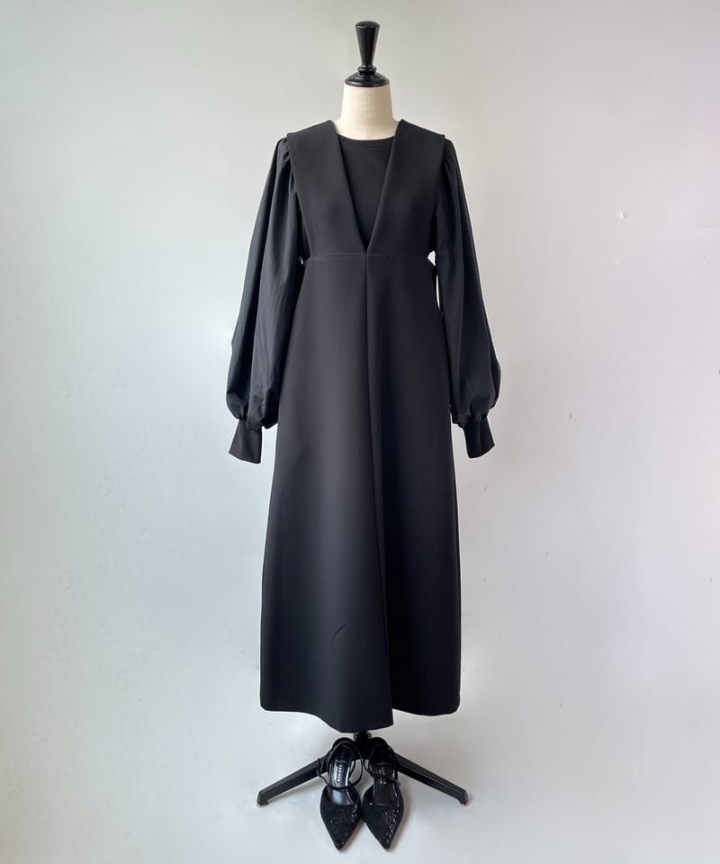 anana サスペンダー ワンピース ティアードワンピース 黒 anana]Vサスペンダーワンピース | KOBUNSHA SELECT SHOP