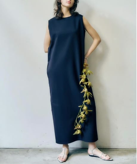 anana　ペンシル ストレッチ ワンピース（ネイビー）