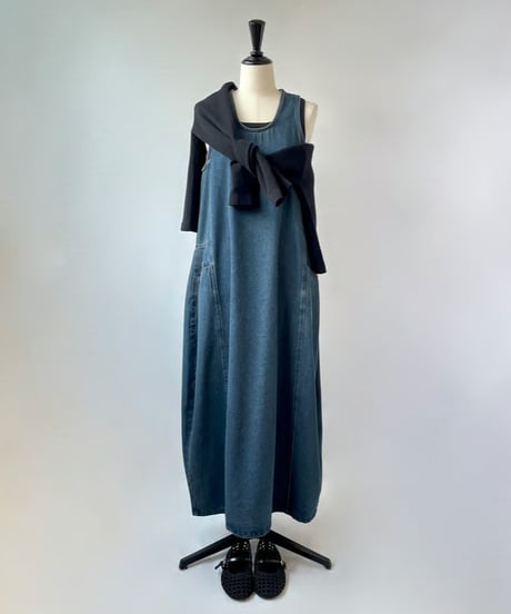 mao made　シルケットコットン スナップ ワイドカーディガン（ブラック）