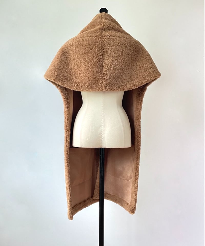 N*_様 ABC yasu着14th addiction　スカンクファーストール NARU(ナル) 2/48ウールガーゼチェック ボリュームストール 652811