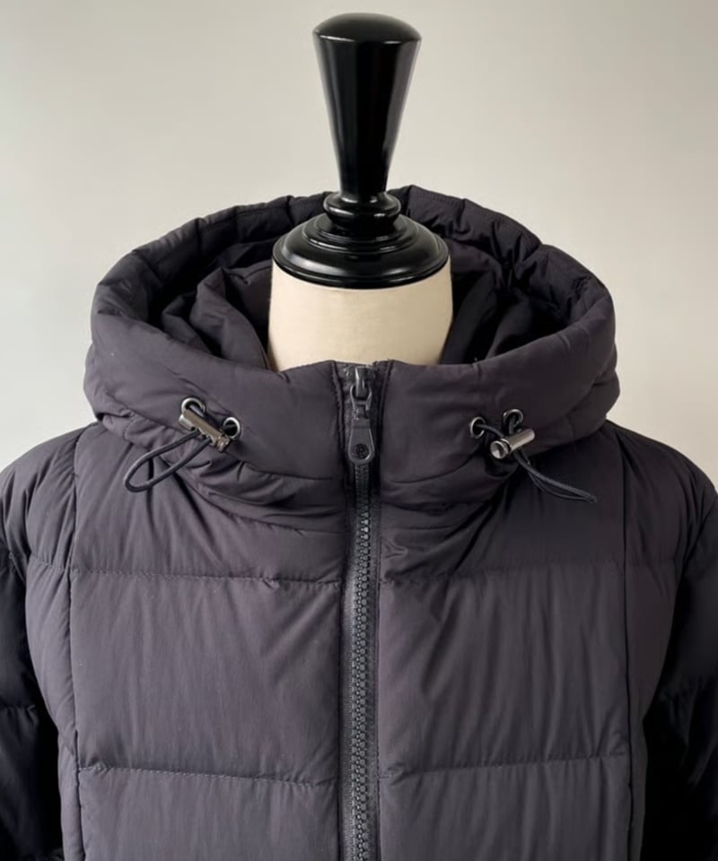 TAKAGI MINK ストレッチダウン フーディーコート（ネイビー