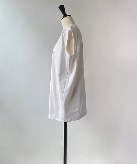 anana　コットン ノースリーブ ワイドTee（ホワイト）