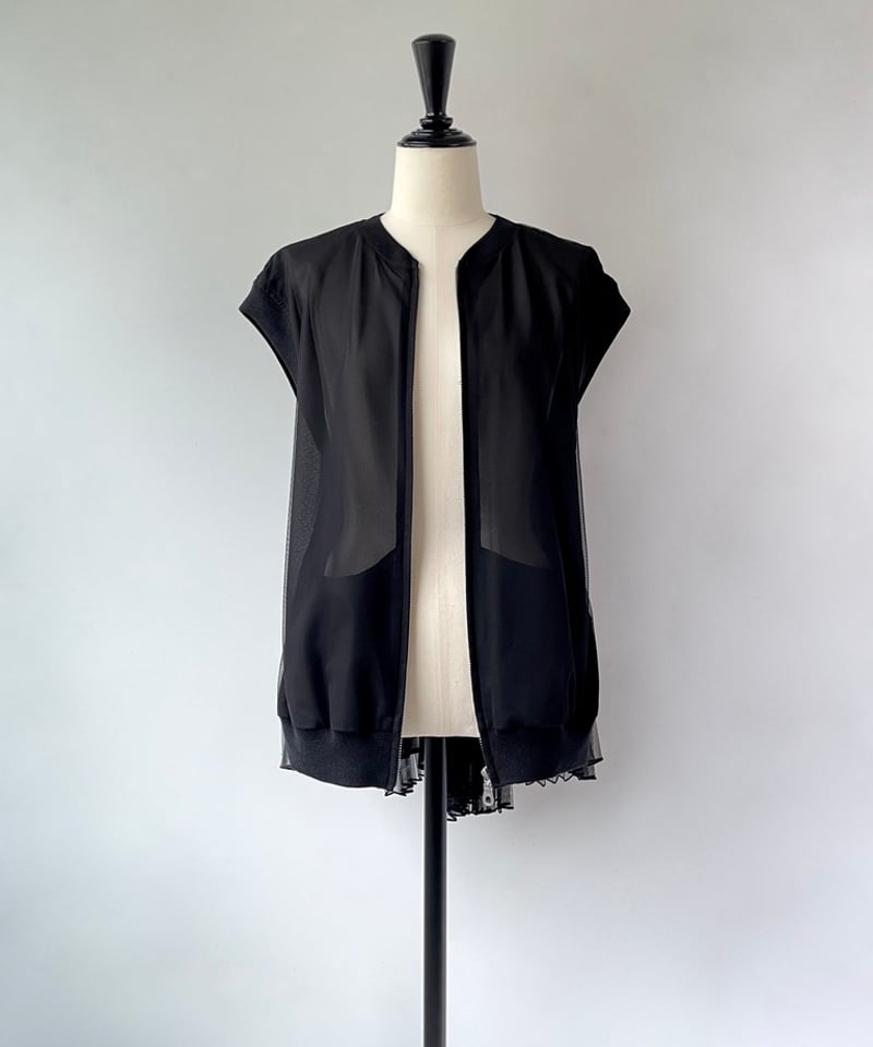 HERENCIA バックプリーツチュールベスト HERENCIA バックプリーツチュールベスト
