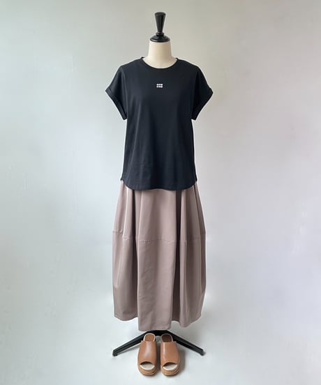 anana　new new チビフロッキーロゴTee（ブラック×オフ）