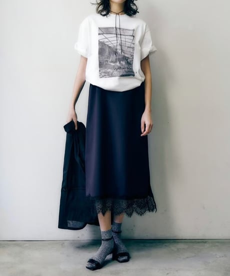 anana　CAPPABAZAAR フォトTee（ホワイト×ブラック）