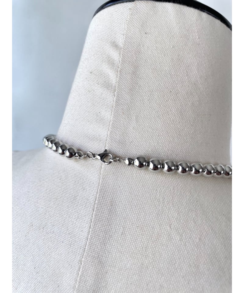 anana 3WAY ボールチェーン ロングネックレス（シルバー