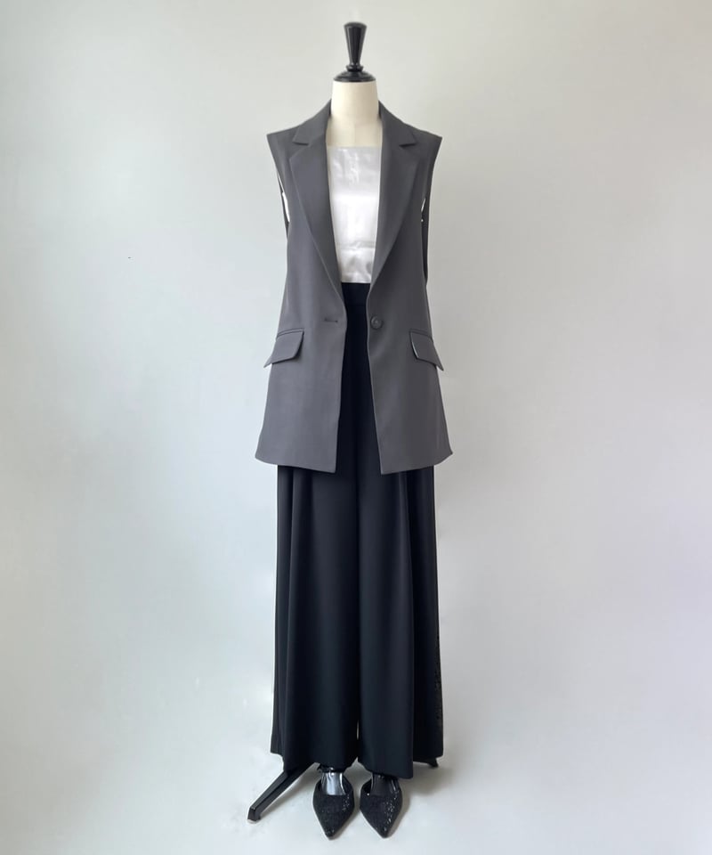 Frene♡クレープテーラードジレ♡アイボリー♡新品 エアリーテーラードジレ [C7643] - レディースファッション通販 神戸