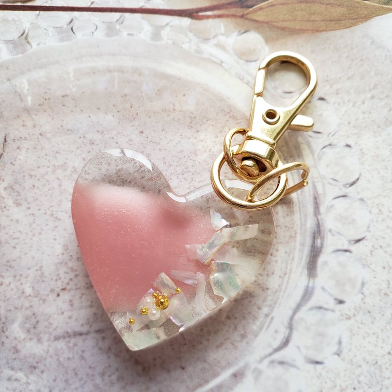 アクセサリー】クリアハートキーホルダー ネームタグ | Lapi (kimie.)