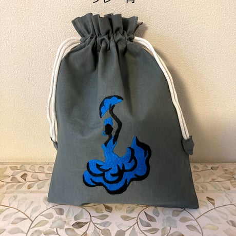 【K-2】手刺繍フラメンコ巾着　Design②