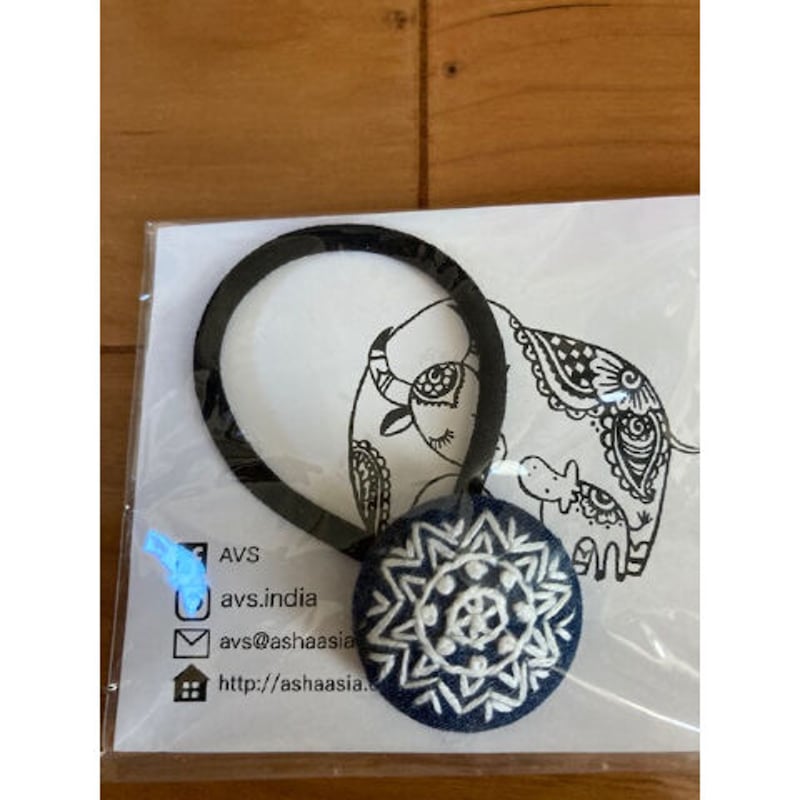 紅型ヘアゴム　ミンサー柄ヘアゴム　ティッシュカバー　くるみボタン 紅型ヘアゴム ミンサー柄ヘアゴム ティッシュカバー くるみボタン