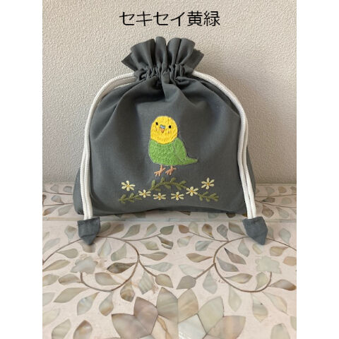 三節昆（巾着付き） Kisste 七五三 バッグ 巾着 3歳 5歳 7歳 女の子 赤 黒 ピンク