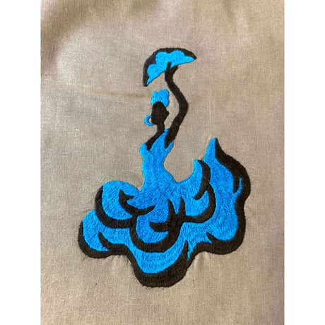 【K-2】手刺繍フラメンコ巾着　Design②