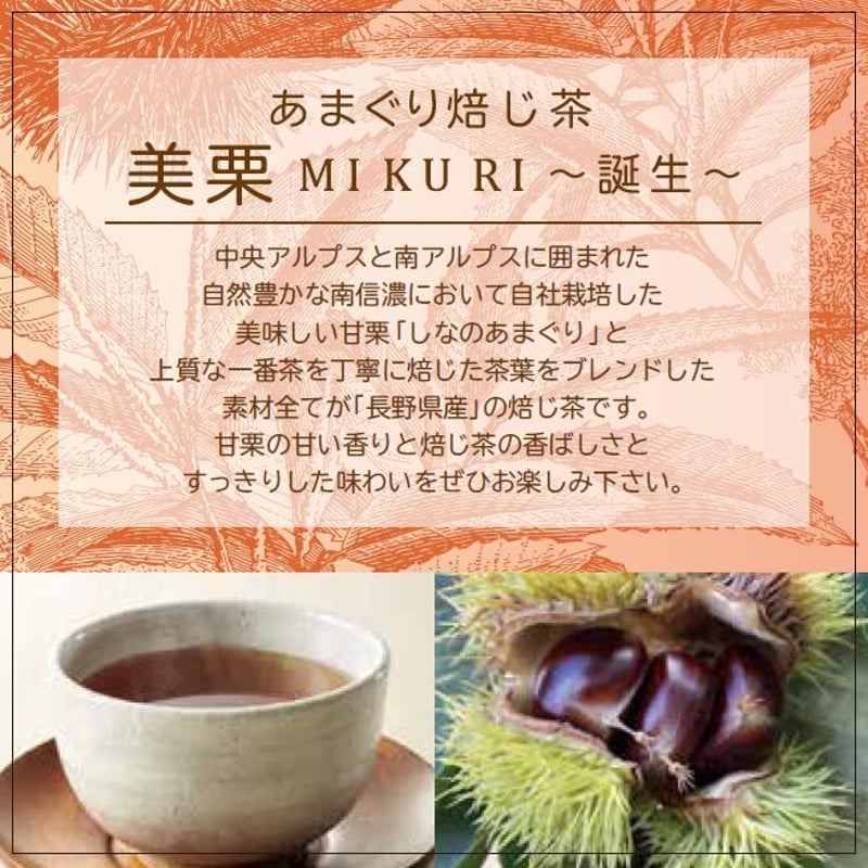 あまぐり焙じ茶 美栗 チャック袋10P入［MSB10H］ | あまぐりFactory