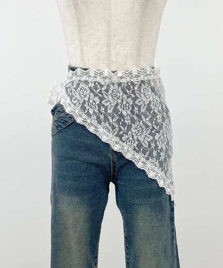 レースレイヤードスカート