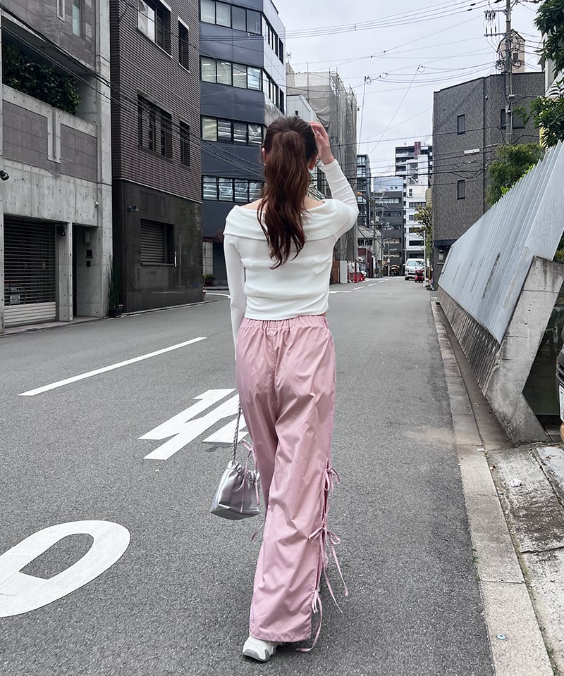 サイドリボンカーゴパンツ | 韓国ファッション 高速ターミナル