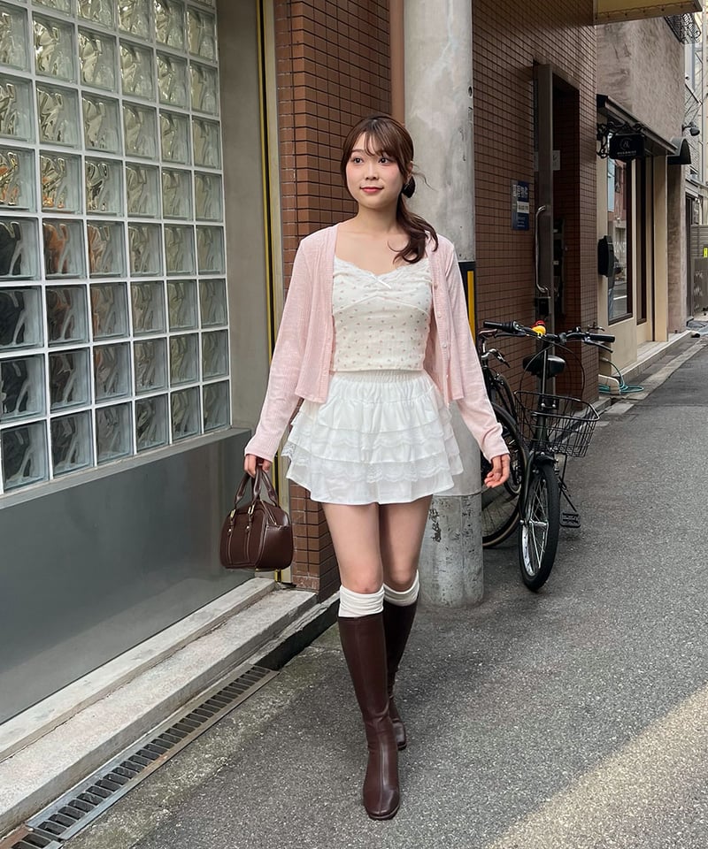 00s MARS sugar gloss ストライプ×レース フリルミニスカート 00s MARS sugar gloss ストライプ×レース フリルミニスカート 新