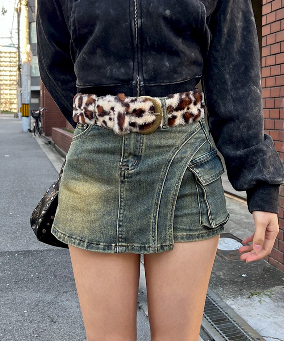 雑誌掲載】レオパードファーベルト | 韓国ファッション 高速ターミナル