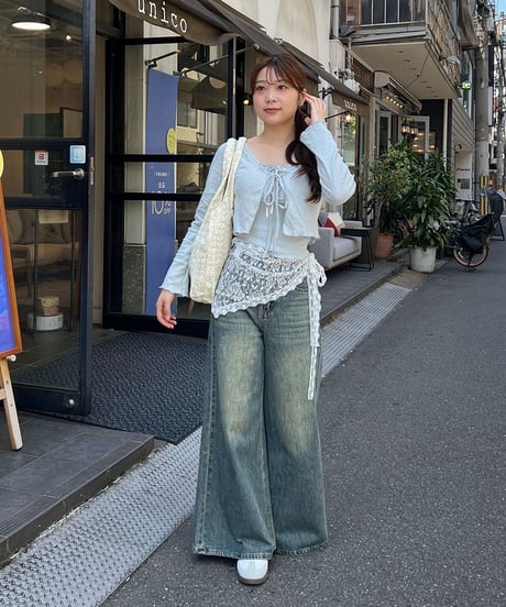 レースレイヤードスカート