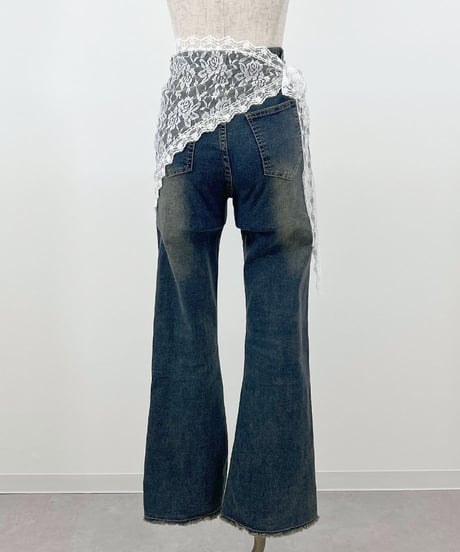 レースレイヤードスカート